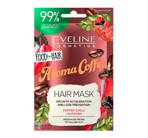 Маска Eveline Food for Hair Aroma Coffee Ускорение роста волос и предотвращение выпадения 20 мл (5903416002536) Маска Eveline Food for Hair Aroma Coffee Ускорение роста волос и предотвращение выпадения 20 мл (5903416002536)