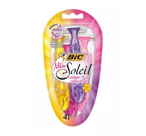Набор бритв bic miss soleil colour collection (4 шт) (3086123303843) Набор бритв bic miss soleil colour collection (4 шт) (3086123303843)
