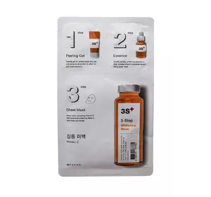 Маска для лица 3х-шаговая осветляющая Missha 3-Step Whitening Mask, 1.5 г + 25 г + 1.5 г (8806185787765) Маска для лица 3х-шаговая осветляющая Missha 3-Step Whitening Mask, 1.5 г + 25 г + 1.5 г (8806185787765)