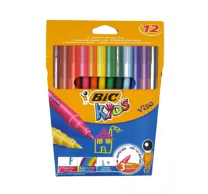 Фломастеры BIC Visa 12 цветов 12 шт (3270220002758) Фломастеры BIC Visa 12 цветов 12 шт (3270220002758)