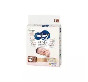 Подгузники детские Moony Natural NB 0-5 кг 62 шт (4903111143429) Подгузники детские Moony Natural NB 0-5 кг 62 шт (4903111143429)