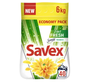 Стиральный порошок Savex 2in1 Fresh 6 кг (3800024045103) Стиральный порошок Savex 2in1 Fresh 6 кг (3800024045103)
