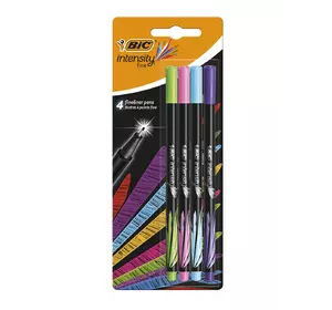 Ручки лайнеры BIC Intensity Fine Fun Ассорти 4 шт (3086123449275) Ручки лайнеры BIC Intensity Fine Fun Ассорти 4 шт (3086123449275)