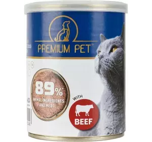 Паштет PREMIUM PET для взрослых кошек с говядиной 360г*8шт (2000005002266) Паштет PREMIUM PET для взрослых кошек с говядиной 360г*8шт (2000005002266)
