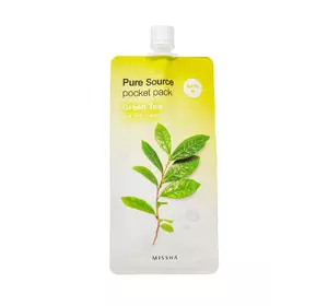Маска ночная с экстрактом зеленого чая Missha Pure Source Pocket Pack Green Tea 10 мл (8806185781831) Маска ночная с экстрактом зеленого чая Missha Pure Source Pocket Pack Green Tea 10 мл (8806185781831)