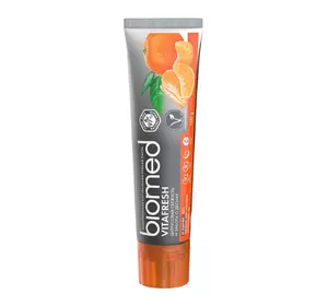 Зубная паста BioMed Vitafresh Антибактериальная для свежести дыхания и укрепления эмали Цитрус 100 г (7640168930431) Зубная паста BioMed Vitafresh Антибактериальная для свежести дыхания и укрепления эмали Цитрус 100 г (7640168930431)