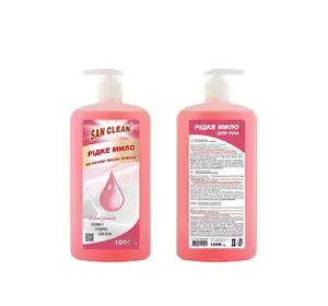 Жидкое мыло San Clean Розовое 1000 г (4820003540992) Жидкое мыло San Clean Розовое 1000 г (4820003540992)