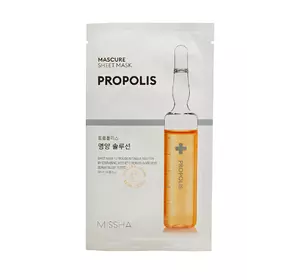 Питательная маска для лица Missha Mascure Nutrition Solution Sheet Mask Propolis 27 мл (8809581456594) Питательная маска для лица Missha Mascure Nutrition Solution Sheet Mask Propolis 27 мл (8809581456594)