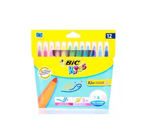 Фломастеры BIC Kid Coleour XL 12 цветов 12 шт (3270220075516) Фломастеры BIC Kid Coleour XL 12 цветов 12 шт (3270220075516)