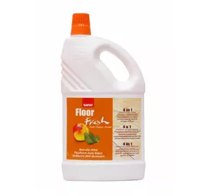 Средство ароматизированное для мытья полов 4 в 1 Sano Fresh Персик 2 л (7290003015627) Средство ароматизированное для мытья полов 4 в 1 Sano Fresh Персик 2 л (7290003015627)