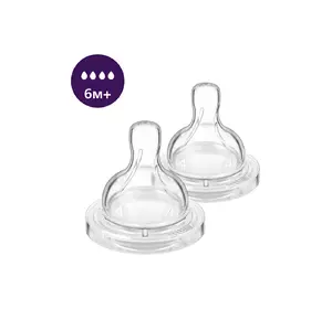 Соска силиконовая Philips AVENT Анти-Коллик быстрый поток от 6 мес 2 шт SCY764/02 (8710103996781) Соска силиконовая Philips AVENT Анти-Коллик быстрый поток от 6 мес 2 шт SCY764/02 (8710103996781)