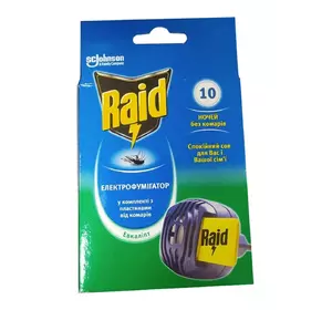 Электрофумигатор от комаров Raid Эвкалипт в комплекте 10 пластин (5000204183016) Электрофумигатор от комаров Raid Эвкалипт в комплекте 10 пластин (5000204183016)